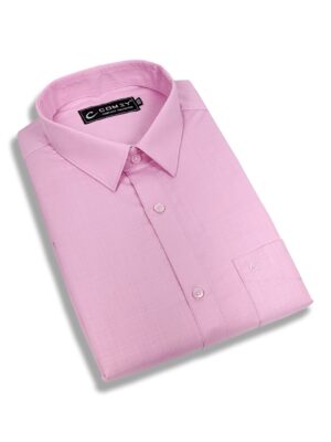 Classic Cotton Shirt For Men - Pink