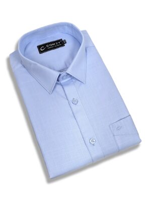 Classic Cotton Shirt For Men - Blue