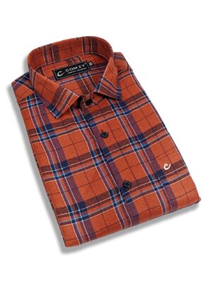 Cool Checkered Cotton Shirt For Men