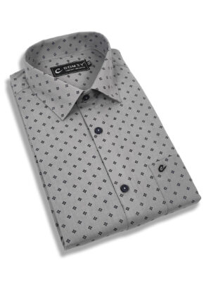 Polished Printed Cotton Shirt For Men