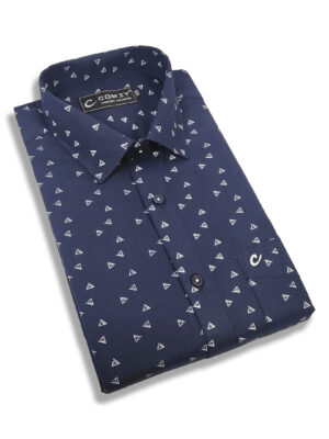Polished Printed Cotton Shirt For Men