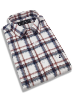 Cool Checkered Shirt For Men - White