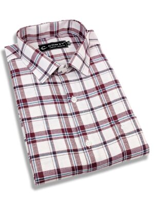 Cool Checkered Shirt For Men - White