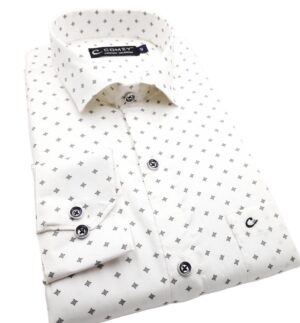 Polished Printed Cotton Shirt For Men